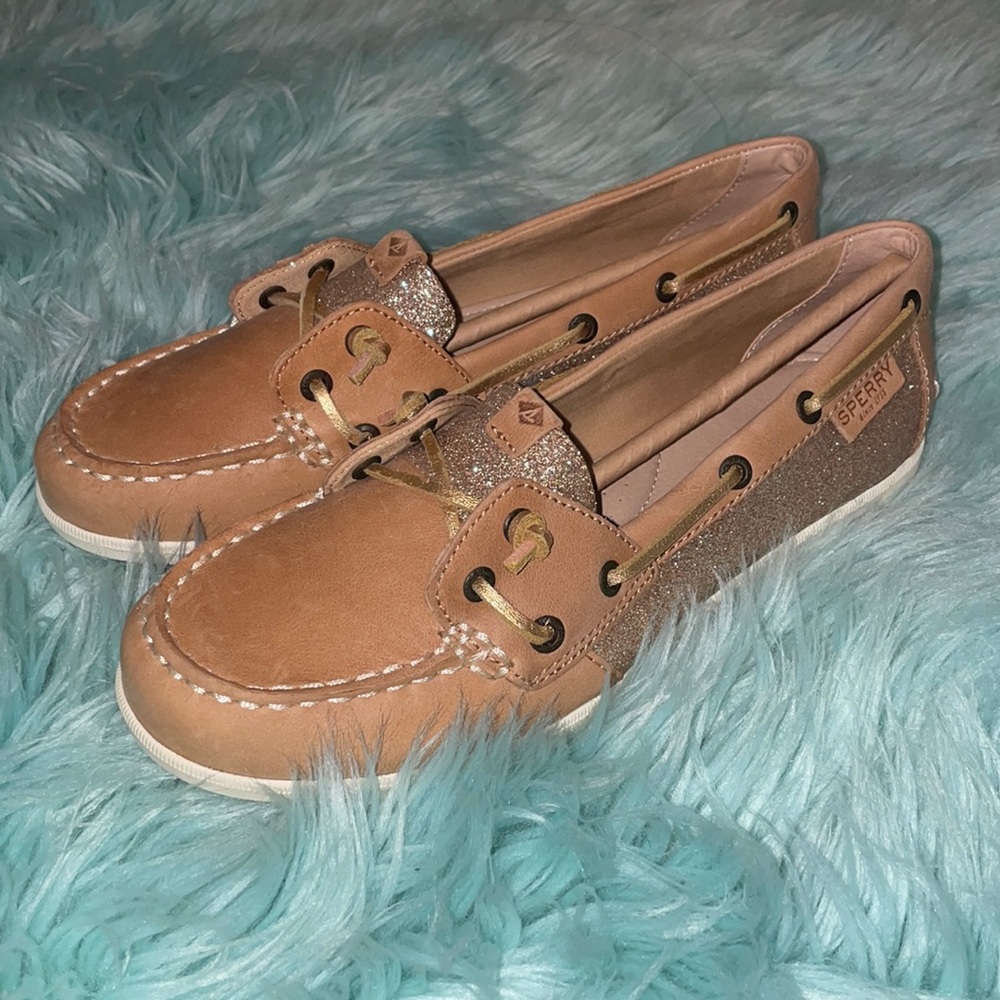 Sperry Top-Sider Angelfish Gold Glitter Boat Shoe